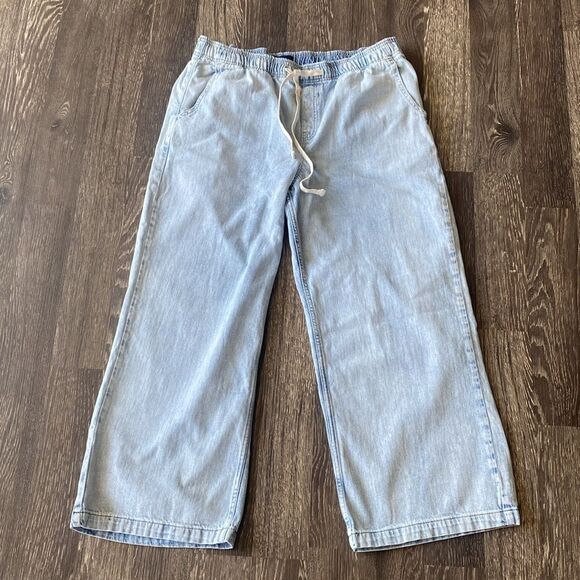 Gap High Rise Soft Easy Baggy Jeans sz XL Boho Beach Coastal Festival School - Picture 1 of 15